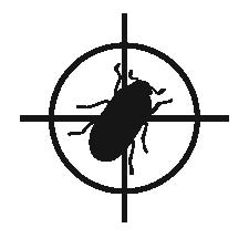 clipart of an insect in the crosshairs