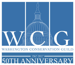 The WCG logo with an extra blue banner below reading 1967 - 2017, 50th anniversary