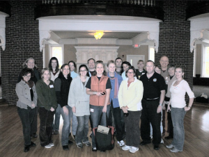 Group photo of participants in the 2010 project at the National Park Seminary.