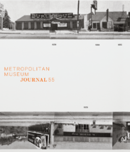 Artistic black and white photos line the top and bottom border of the journal cover.