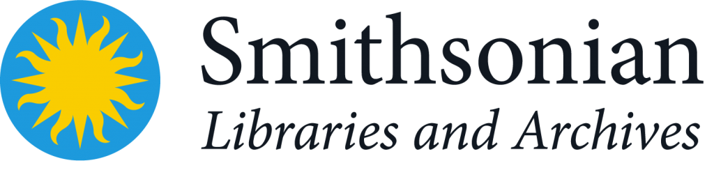 SLA logo featuring the blue-and-yellow Smithsonian sun device and the text "Smithsonian Libraries and Archives" to the right in black.