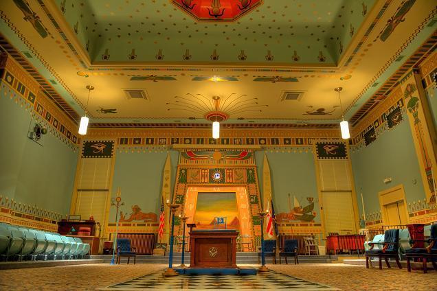 Photo of interior of Naval Lodge No. 4