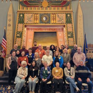 Group of volunteers posing at the Navy Lodge No. 4 of Washington, DC